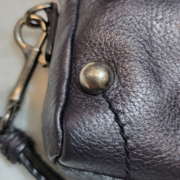 NIB AUTHENTIC GIVENCHY MINI CLARABELLA WRISTLET POUCH IN GUN METAL SILVER - Picture 5 of 17